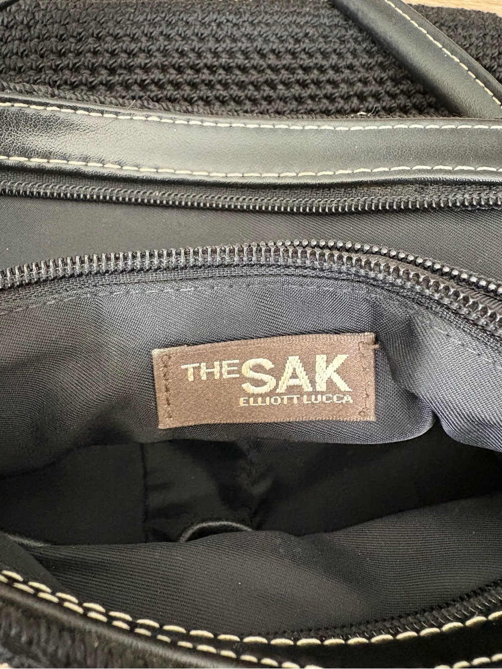 The Sak Black Elliott Lucca Men’s Crossbody Shoulder Bag